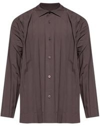 Homme Plissé Issey Miyake - Edge Pleated Long-Sleeve Shirt - Lyst
