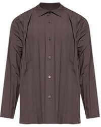 Homme Plissé Issey Miyake - Edge Pleated Long-Sleeve Shirt - Lyst