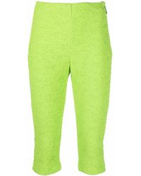 MSGM - Legging Crop En Maille - Lyst