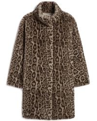 Apparis - Blair Leopard-Print Faux-Fur Coat - Lyst