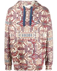 Isabel Marant - Abstract-pattern Cotton-blend Hoodie - Lyst