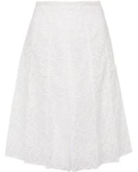 Giambattista Valli - Pleated Lace Skirt - Lyst
