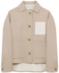 Loewe - Veste De Travail En Laine Et Cachemire - Lyst