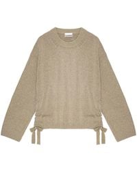 Ganni - Drawstring Sweater - Lyst