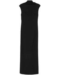 Brunello Cucinelli - Monili-Trim V-Back Gown - Lyst