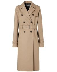 Fendi - Double-Breasted Belted Trench Coat - Lyst