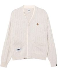 Aape By A Bathing Ape - Logo-Embroidered Cardigan - Lyst