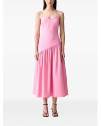 Never Fully Dressed - Robe Mi-Longue Asymétrique À Volants - Lyst