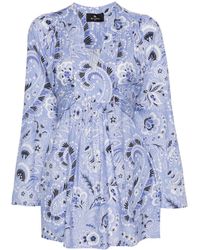 Etro - All-Over Floral-Print Dress - Lyst
