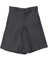 COMME DES GARÇON BLACK - Wide-Leg Denim Shorts - Lyst