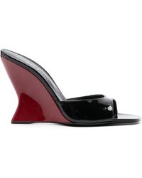 Sergio Rossi - Sculpted-heel Leather Mules - Lyst