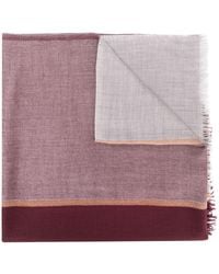 Brunello Cucinelli Twill-Schal - Rot