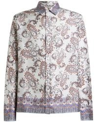 Etro - Paisley Leaf Print Shirt - Lyst