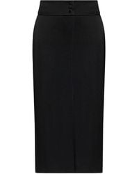 Forte Forte - Shiny Anvers Satin Bleistiftrock - Lyst