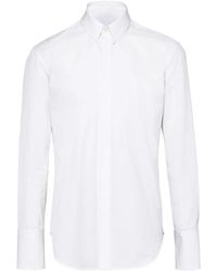 Ferragamo - Button-Down Cotton Shirt - Lyst