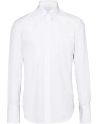 Ferragamo - Button-Down Cotton Shirt - Lyst