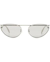 McQueen - Cat-Eye-Sonnenbrille Mit Piercing - Lyst