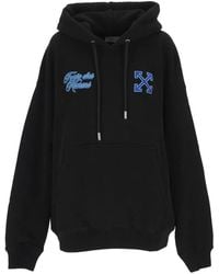 Off-White c/o Virgil Abloh - Logo-Embroidered Arrows Hoodie - Lyst