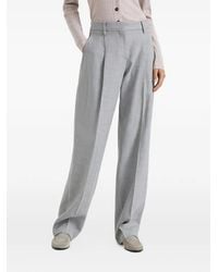 Brunello Cucinelli - Pleated Tailored Trousers - Lyst