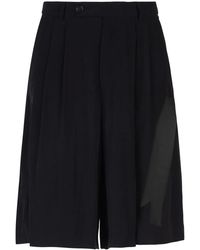 Gcds - Framis-Tape Pleated Bermuda Shorts - Lyst