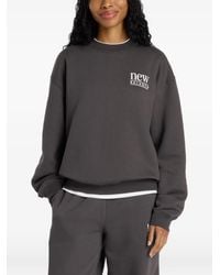 New Balance - Logo-Detail Crew-Neck Sweatshirt - Lyst