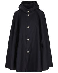 Cini - Cape Met Capuchon En Knopen - Lyst