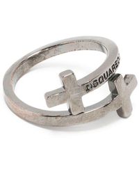 DSquared² - Logo-engraved Wrap Ring - Lyst