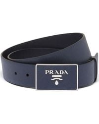 Prada - Ceinture En Cuir Saffiano - Lyst