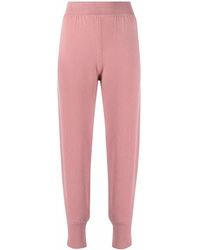 Alberta Ferretti - High-Rise Knitted Sweatpants - Lyst
