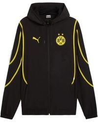 PUMA - Borussia Dortmund Hooded Jacket - Lyst