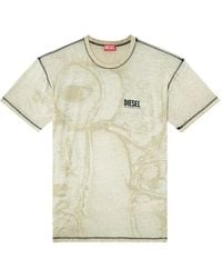 DIESEL - T-Shirt À Col Rond - Lyst