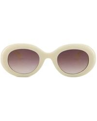 Emmanuelle Khanh - Gafas de sol con montura oval - Lyst