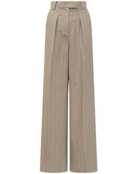 Mom's Pants - Striped Trousers - Lyst