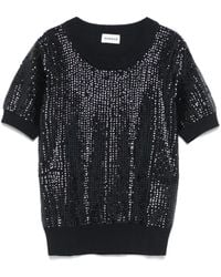 P.A.R.O.S.H. - Sequin-Embellished T-Shirt - Lyst