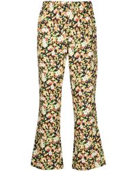 Marni - Floral-print Pull-on Trousers - Lyst