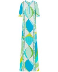 PUCCI - Cutout Printed Maxi Dress - Lyst