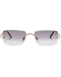 Cartier - Signature C De Cartier Sunglasses - Lyst