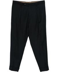 Berwich - Chiaia Pleated Cuffed Trousers - Lyst