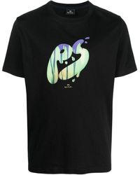 Paul Smith - T-Shirt mit Logo-Print - Lyst