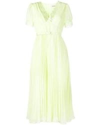 Self-Portrait - Chiffon Midi Dress - Lyst