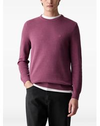 Marc O' Polo - Logo-Embroidered Waffle-Knit Sweater - Lyst