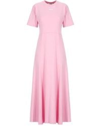 MSGM - Cotton Dress - Lyst