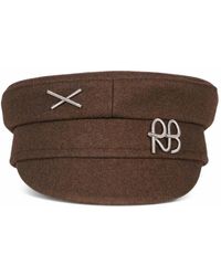 Ruslan Baginskiy - Logo-Plaque Linen Baker Boy Hat - Lyst