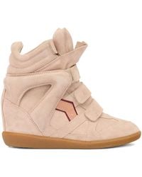 Isabel Marant - 50Mm Bekett Leather Sneakers - Lyst