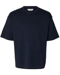 SELECTED - Crew-Neck T-Shirt - Lyst
