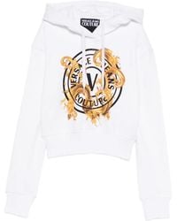 Versace Jeans Couture - Hoodie À Logo Imprimé - Lyst