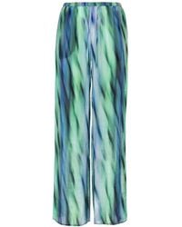 ARMANI EXCHANGE - Abstract-Print Lightweight Straight Trousers - Lyst
