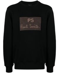 PS by Paul Smith - Logo-embroidered Cotton Sweatshirt - Lyst