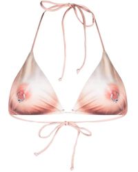 Jean Paul Gaultier - Photograph-print Triangle Bikini Top - Lyst