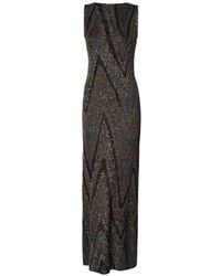 Missoni - Sequin-Embellished Zigzag-Knit Dress - Lyst